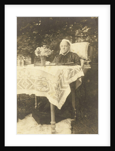 Portrait of Anna Cornelia Aletta Voombergh (1828-1913), the mother of the photographer by Henry Pauw van Wieldrecht