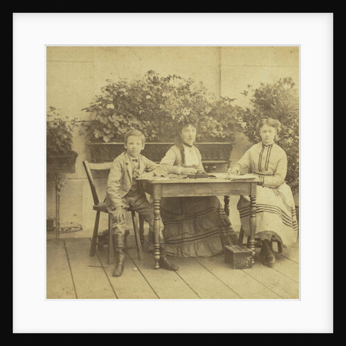 Portrait of Martin Iman Pauw van Wieldrecht, Agnes Henriette Pauw van Wieldrecht and Miss Badollet by Matthieu Christiaan Hendrik Pauw van Wieldrecht