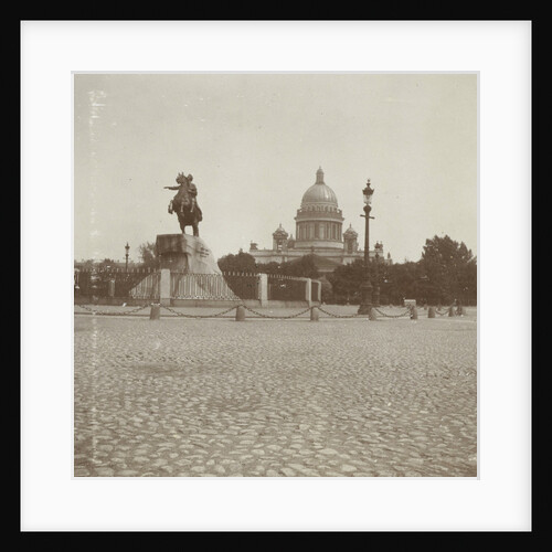 The statue of Peter the Great on horseback in St. Petersburg by Henry Pauw van Wieldrecht