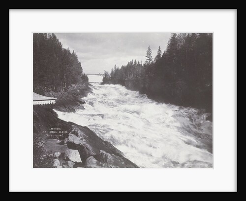 Rapids Imatra in Finland with a view of a bridge over the river by Henry Pauw van Wieldrecht