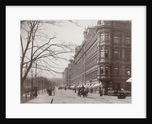 Street Norra Esplanadgatan, the main street of Helsinki, Finland by Henry Pauw van Wieldrecht