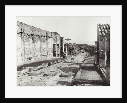 Pompeii Strada della Abbondanza, Italy by Giorgio Sommer