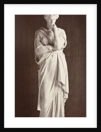 Marble statue of a woman in gown, Louis-Emile Duran Delle by Louis-Emile Durandelle