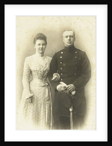 Engagement Portrait of Queen Wilhelmina and Prince Hendrik by Wegner & Mottu