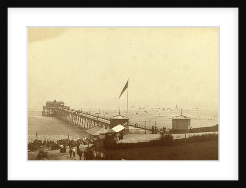 Ferrotypie workshop at a pier. Charlotte Pier? by Anonymous