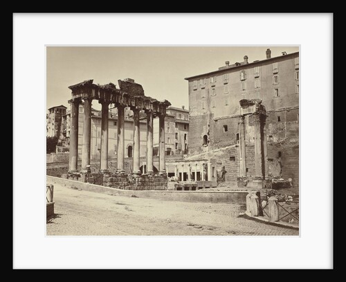 View of the Temple of Saturn in the Roman Forum, Rome, Auguste-Rosalie Bisson by Goupil & Cie