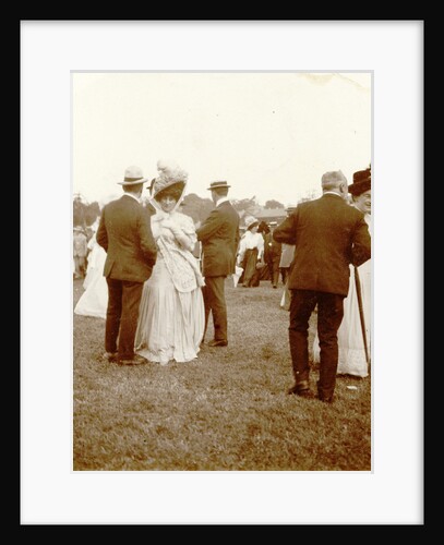 Visitors to a racecourse by Anonymous