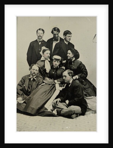 Group portrait of three women and five men by Edward M. Estabrooke