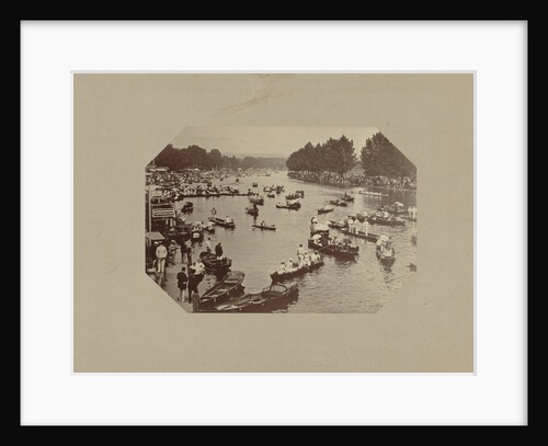 River with rowboats by Anonymous