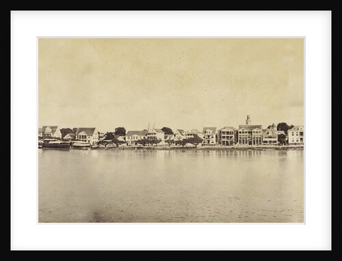 Panorama of the waterfront of Paramaribo, Suriname by Augusta Curiel