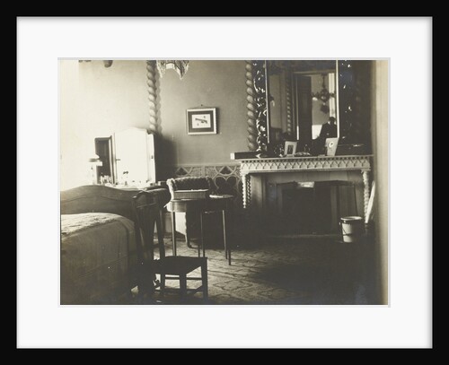 Interior of a bedroom by Anonymous