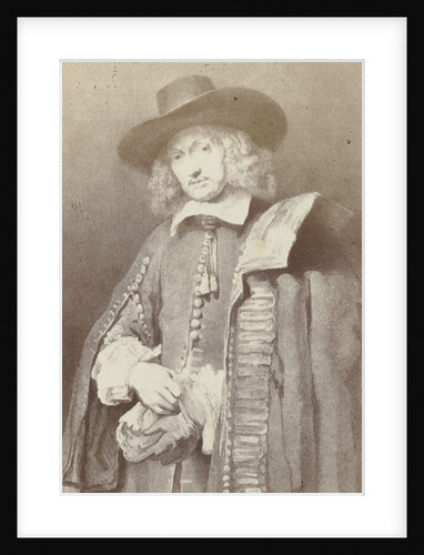 Engraving after Rembrandt's portrait of Jan Six, Gustav Schauer by Rembrandt Harmensz. van Rijn