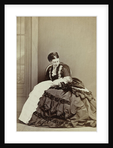 Portrait of Princess Helena of Waldeck Pyrmont with baby by Richard Allen & Son