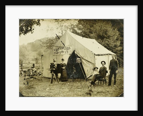 Ferrotypie tent of the photographer by JQ Galusha