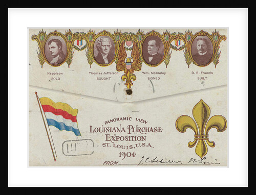 Wallet with 25 Autotype printed photos of buildings on the site of the World's Fair in St. Louis Louisiana Purchase Exposition by Anonymous