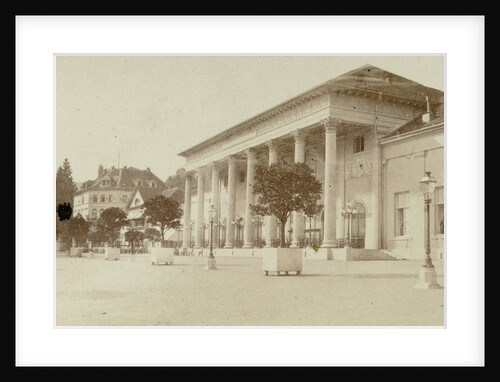 Square in unfamiliar city, France by Anonymous
