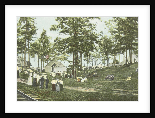 Cayuga Lake Park with ferrotypietent, Seneca Falls, New York, USA by The Rochester News Company