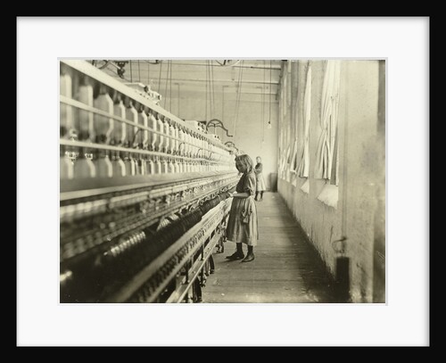 Portrait of Girl working in Cotton Mill by Lewis Wickes Hine
