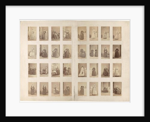 Journal 32 cartes-de-visite of inventory from an unknown portrait photographer by Anonymous
