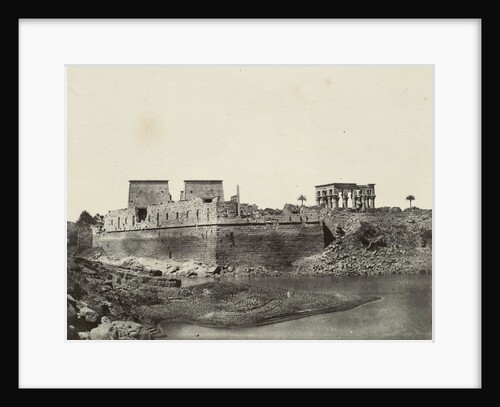 South-west side of the temple complex of Philae, Egypt, Maxime Du Camp, Blanquart-Evrard by Gide et J. Baudry