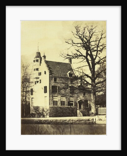 View house Oudaan Breukelen on the Vecht by Eduard Isaac Asser