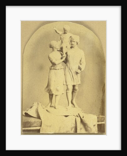 Statuette of couple with child by Eduard Isaac Asser