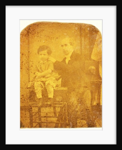 Self-portrait with his son Louis by Eduard Isaac Asser