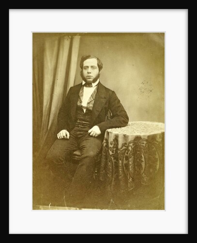 Studio Portrait of a young man, Paris, France by Eduard Isaac Asser