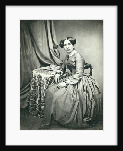 Studio Portrait of a woman, Paris, France by Eduard Isaac Asser