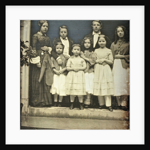 Group portrait of members of the family Asser and acquaintances by Eduard Isaac Asser