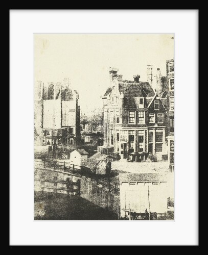 View from the house of the photographer on inn Rondeel in Amsterdam by Eduard Isaac Asser