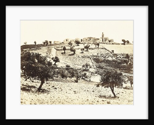 Church on the Mount of Olives in Jerusalem by Édouard Denis Baldus