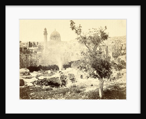View of Jerusalem with the Dome of the Rock mosque, Israel by Anonymous