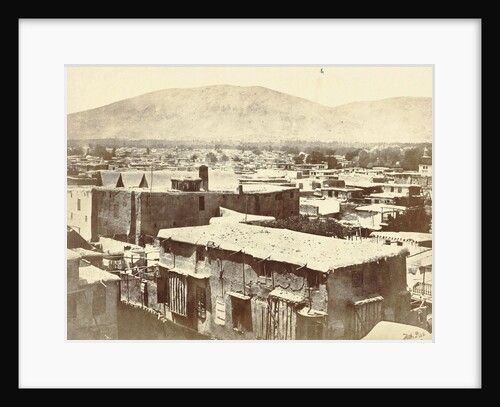 View of Damascus, with the Lebanon Mountains in the background by Anonymous