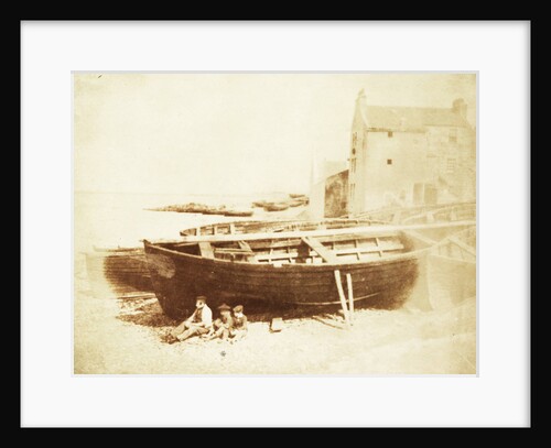 Sloops on the beach at Newhaven, Hill & Adamson by Robert Adamson