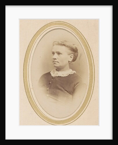 Portrait of a woman with a lace collar by Abraham Koorenhoff