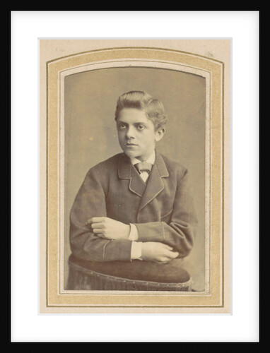 Portrait of a young man with arms folded by Albert Greiner