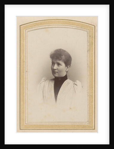 Portrait of a Young Woman with a collar and a pleated dress by Franz Reissig