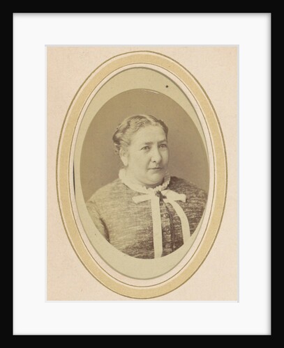 Portrait of a woman with a bow, called Temmink by J.C. Reesinck