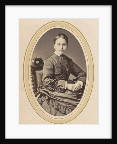 Portrait of a woman with a dress and tied tail by A. Böeseken