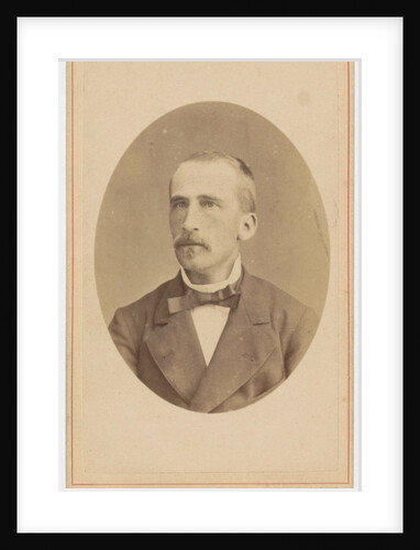 Portrait of a man with a mustache and a bow by Adolf Lasinsky