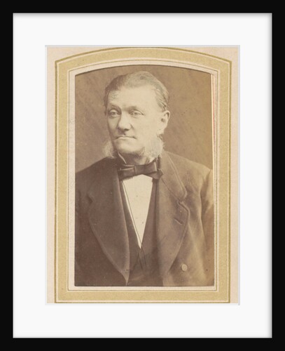 Portrait of a man with sideburns, a bow tie and a jacket by Friedrich Julius von Kolkow