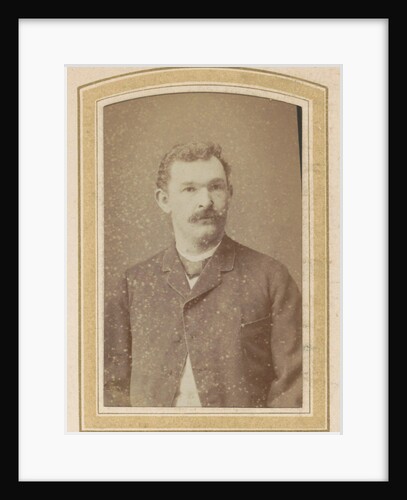 Portrait of a man with a jacket and mustache by J. Ephraim Jr