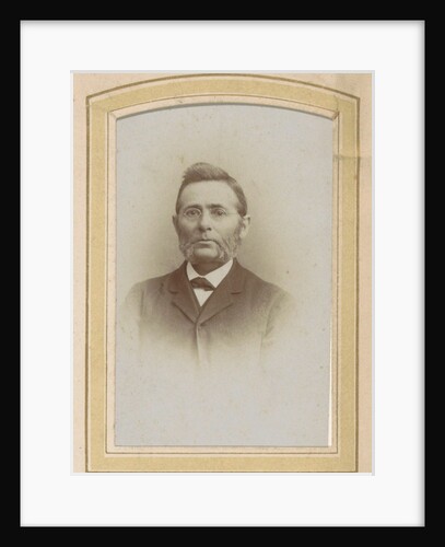 Portrait of a man with glasses and sideburns by J.C. Reesinck