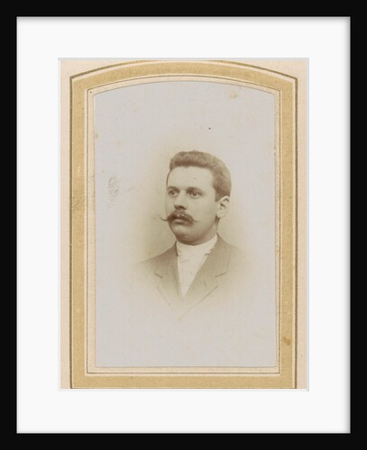 Portrait of a man with a mustache by Emma Kirchner
