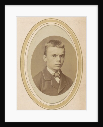 Portrait of a young man with a jacket and a tie by Albert Greiner