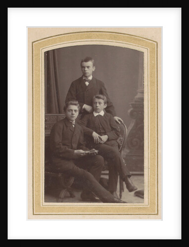 Portrait of three boys by Albert Greiner
