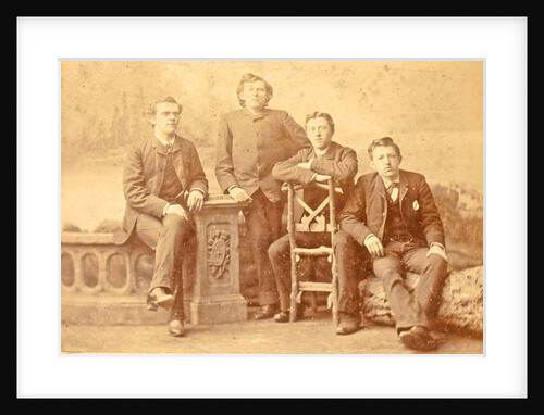 Portrait of four young men by Albert Greiner