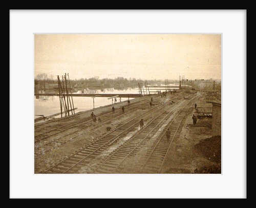 Album of flooding Paris suburbs in 1910, France by Anonymous
