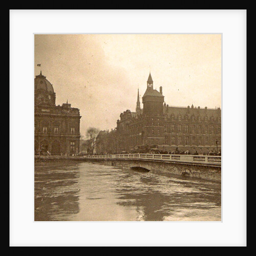 Very high water level in the river Seine by France
